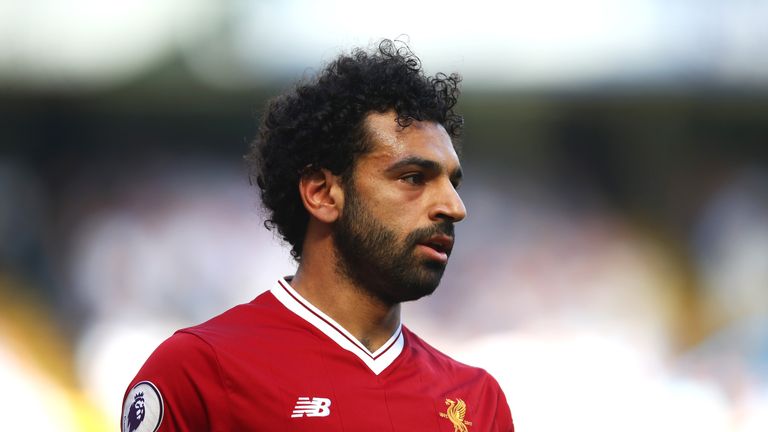 Mo Salah was booked for diving at Stamford Bridge on Sunday