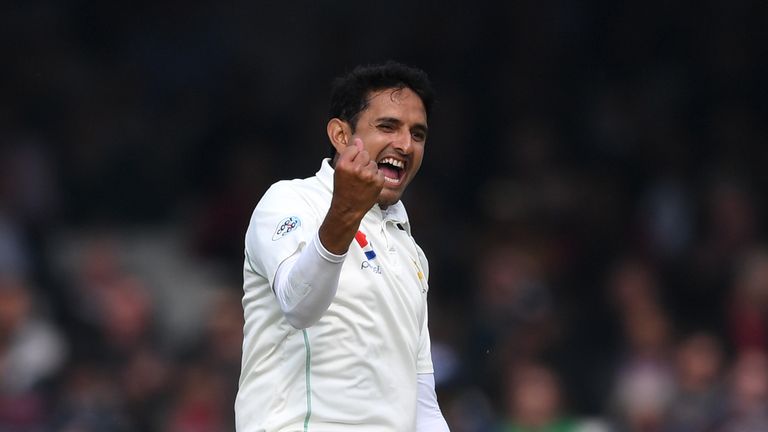 Mohammad Abbas during the NatWest 1st Test match between England and Pakistan at Lord's Cricket Ground on May 24, 2018 in London, England.