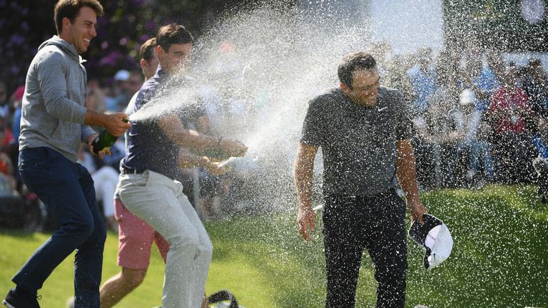 during the third round of the BMW PGA Championship at Wentworth on May 26, 2018 in Virginia Water, England.