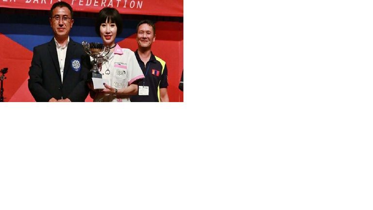 Momo Zhou will make history at this year's World Cup of Darts (picture courtesy of PDC)