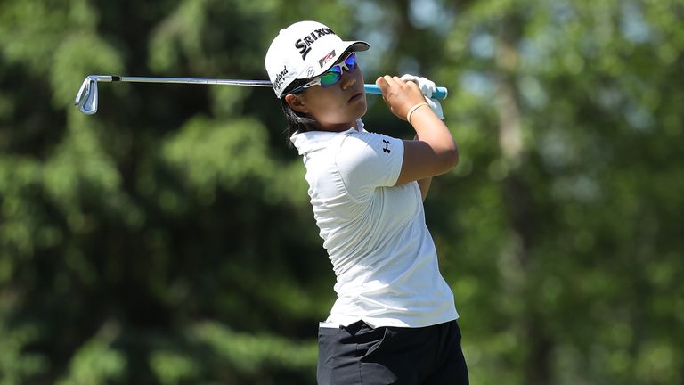 Nasa Hataoka leads at the halfway stage in Michigan