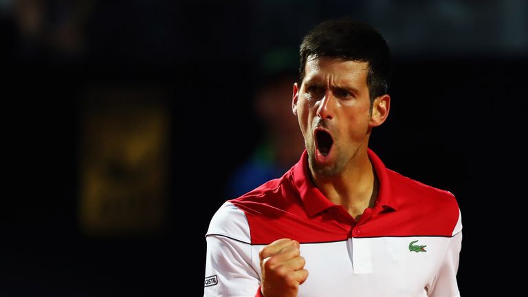 Novak Djokovic's confidence is growing in Rome as he prepares to face Kei Nishikori in the last eight