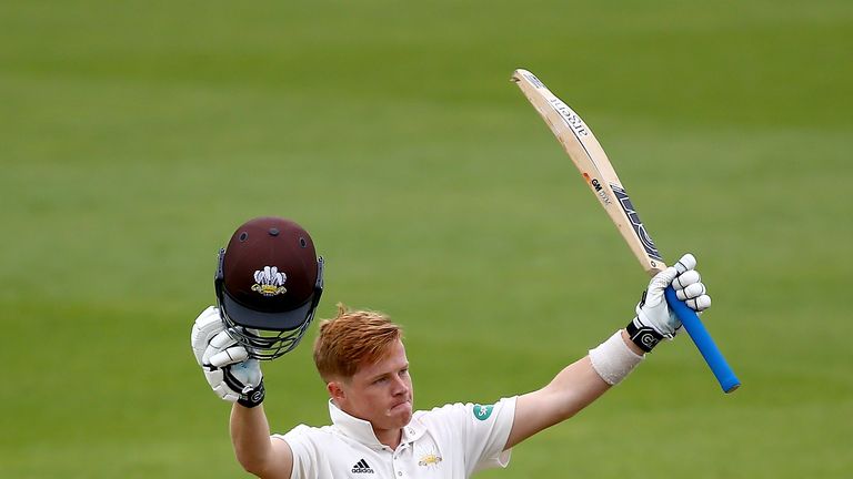 Ollie Pope during day one of the Specsavers County Championship Division One match between Surrey and Yorkshire at The Kia Oval on May 11, 2018 in London, England.