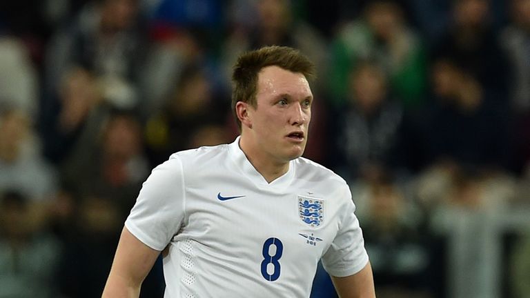 Phil Jones during the international friendly match between Italy and England on March 31, 2015 in Turin, Italy.