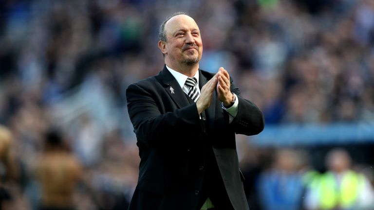 Rafa Benitez during the Premier League match between Newcastle United and Chelsea at St. James Park on May 13, 2018 in Newcastle upon Tyne, England.