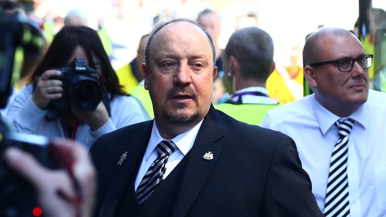  during the Premier League match between Watford and Newcastle United at Vicarage Road on May 5, 2018 in Watford, England.