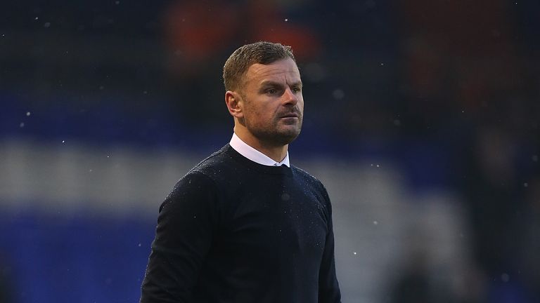 during the Sky Bet League One match between Oldham Athletic and Northampton Town at Boundary Park on December 9, 2017 in Oldham, England.