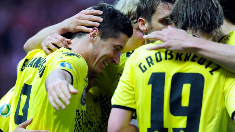 Robert Lewandowski scored a match-winning hat-trick