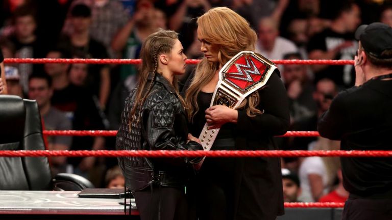 Ronda Rousey competes for the Raw women's title at Money In The Bank next month