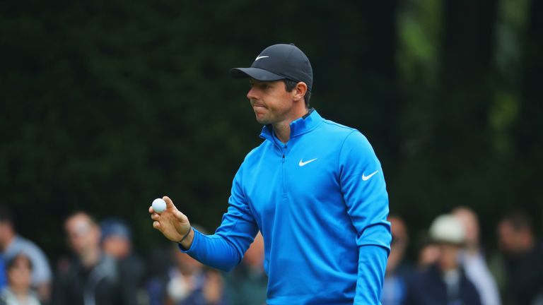 Rory McIlroy during day one of the BMW PGA Championship at Wentworth