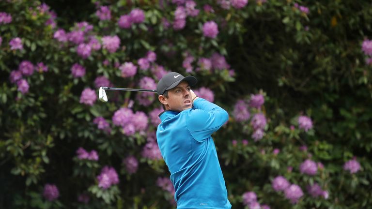 Northern Ireland's Rory McIlroy tees off on the seventh during day one of the 2018 BMW PGA Championship at Wentworth Golf Club