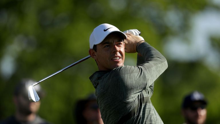 Rory McIlroy during the Pro-Am for the Wells Fargo Championship at Quail Hollow Club on May 2, 2018 in Charlotte, North Carolina.