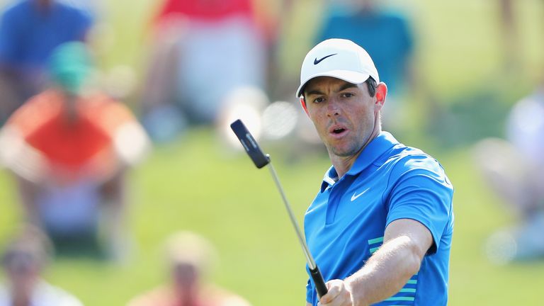 during the second round of THE PLAYERS Championship on the Stadium Course at TPC Sawgrass on May 11, 2018 in Ponte Vedra Beach, Florida.