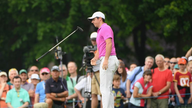 during the final round of the BMW PGA Championship at Wentworth on May 27, 2018 in Virginia Water, England.