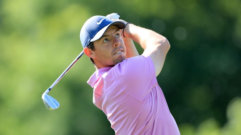 during a practice round prior to The Memorial Tournament Presented By Nationwide at Muirfield Village Golf Club on May 29, 2018 in Dublin, Ohio.