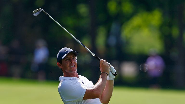 during the first round of The Memorial Tournament Presented by Nationwide at Muirfield Village Golf Club on May 31, 2018 in Dublin, Ohio.