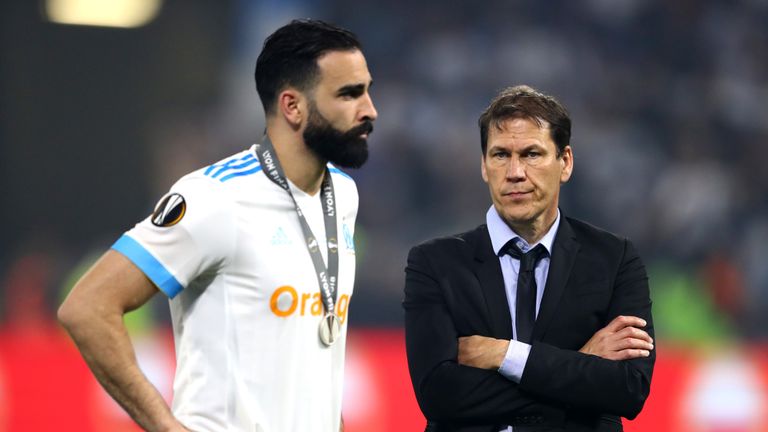 Rudi Garcia after the UEFA Europa League Final between Olympique de Marseille and Club Atletico de Madrid at Stade de Lyon on May 16, 2018 in Lyon, France.