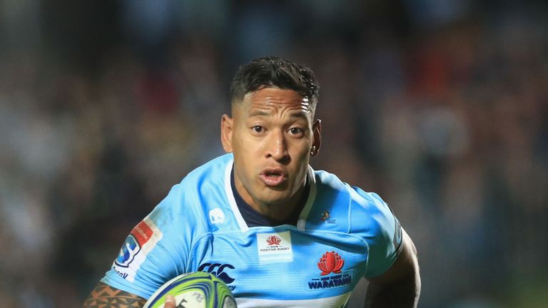 Israel Folau of the Waratahs