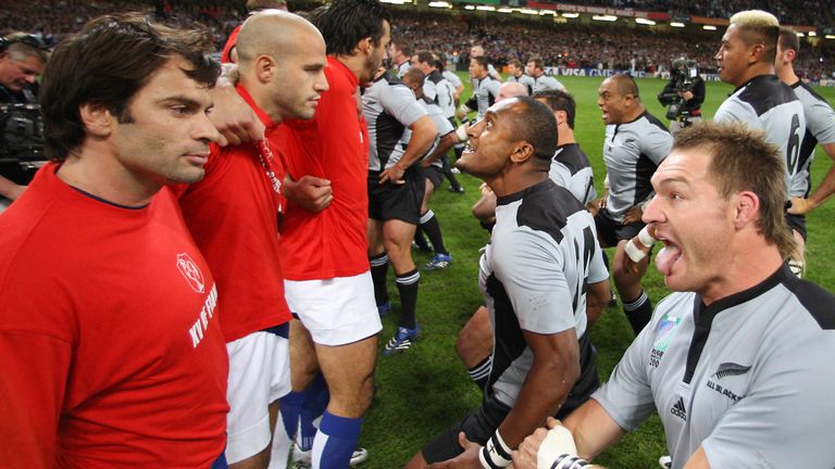 France, New Zealand, haka