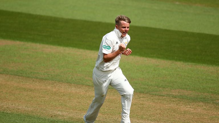  during day three of the Specsavers County Championship Division One match between Surrey and Yorkshire at The Kia Oval on May 13, 2018 in London, England.