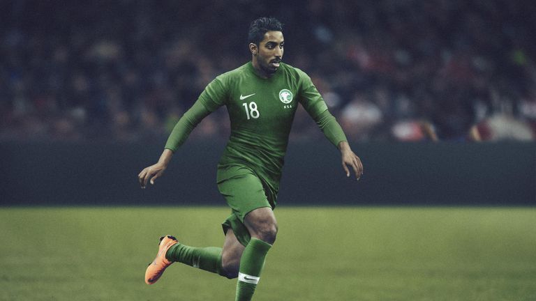 The Green Falcons will open the tournament against Russia wearing the colour of the country's national flag