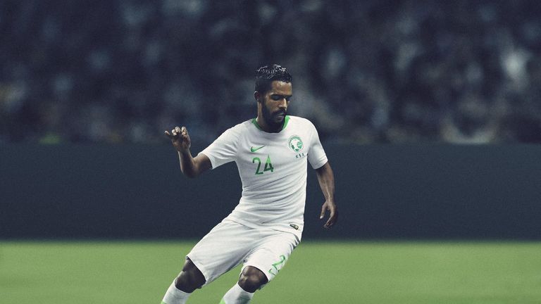 Saudi Arabia's home kit pays homage to the 1994 team, which reached the final 16 in the US