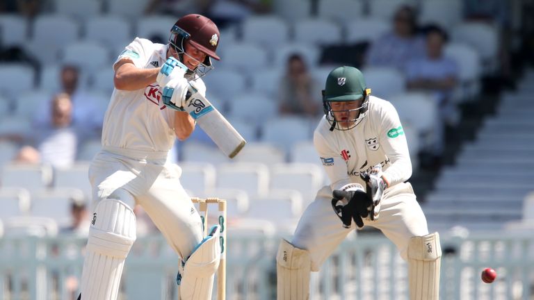 Scott Borthwick during the Specsavers County Championship: Division One match between Surrey and Worcestershire at The Kia Oval on May 7, 2018 in London, England.