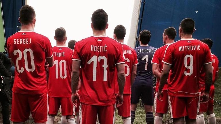 Serbia have teased the new red home shirt, complete with red shorts and white socks