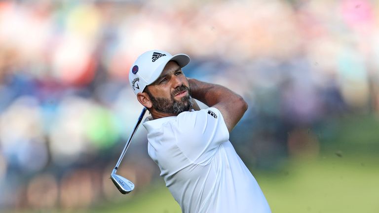 during the second round of the THE PLAYERS Championship on the Stadium Course at TPC Sawgrass on May 11, 2018 in Ponte Vedra Beach, Florida.