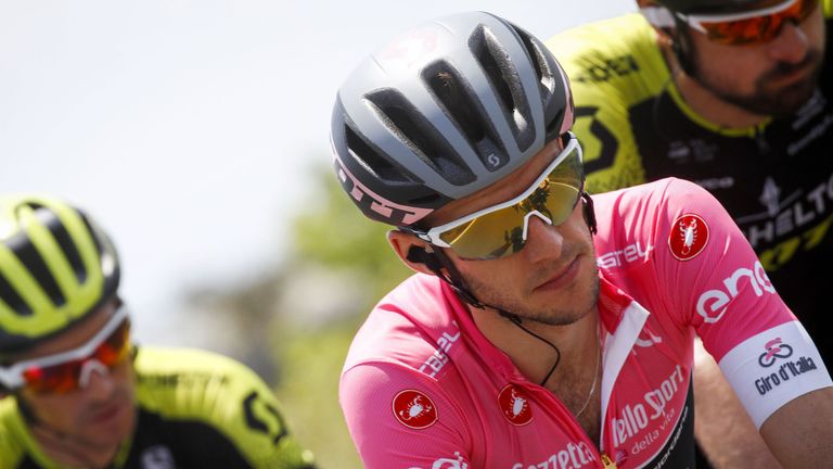Simon Yates has retained the pink jersey after the eighth stage of the Giro d'Italia