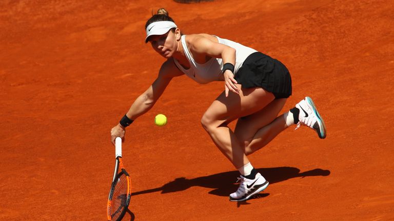 during day two of the Mutua Madrid Open tennis tournament at the Caja Magica on May 6, 2018 in Madrid, Spain.