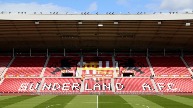 A general view of the Stadium of Light before the Sky Bet Championship match between Sunderland and Leeds United