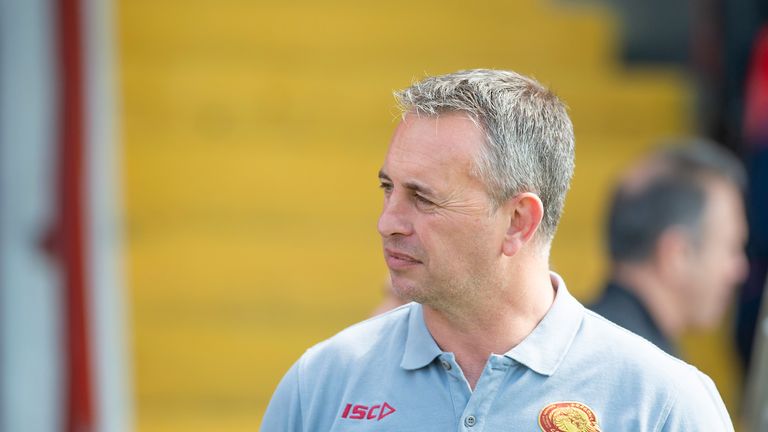 Steve McNamara looks on during a Challenge Cup match