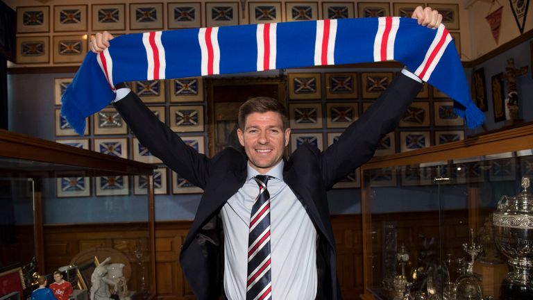 Steven Gerrard was unveiled as the new Rangers manager on Friday afternoon