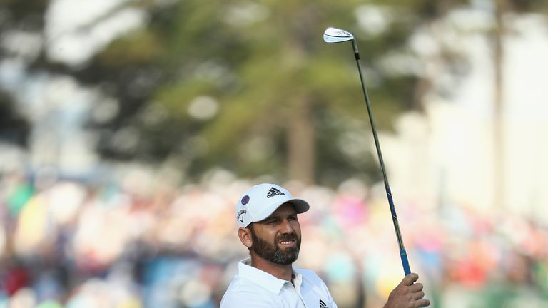 during the second round of THE PLAYERS Championship on the Stadium Course at TPC Sawgrass on May 11, 2018 in Ponte Vedra Beach, Florida.