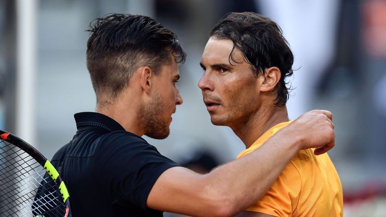 Prior to this match, Dominic Thiem was the last player to beat Nadal on clay at last year's Italian Open