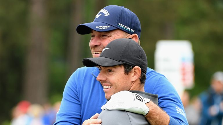 Ryder Cup captain Thomas Bjorn was delighted to see McIlroy playing so well