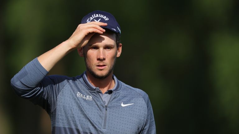 Thomas Pieters during the first round of the Belgian Knockout at the Rinkven International Golf Club on May 17, 2018 in Antwerpen, Belgium.