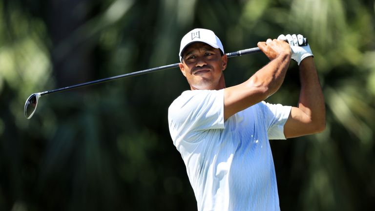 Tiger Woods during practice rounds prior to THE PLAYERS Championship on the Stadium Course at TPC Sawgrass on May 8, 2018 in Ponte Vedra Beach, Florida.