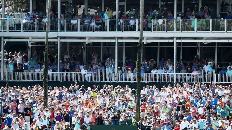 during the second round of THE PLAYERS Championship on the Stadium Course at TPC Sawgrass on May 11, 2018 in Ponte Vedra Beach, Florida.