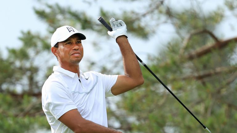 during the first round of The Memorial Tournament Presented by Nationwide at Muirfield Village Golf Club on May 31, 2018 in Dublin, Ohio.