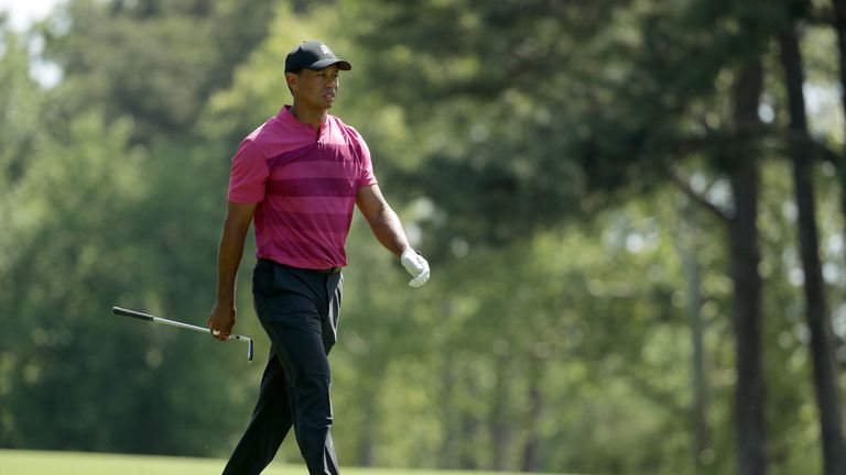 during the first round of the 2018 Wells Fargo Championship at Quail Hollow Club on May 3, 2018 in Charlotte, North Carolina.