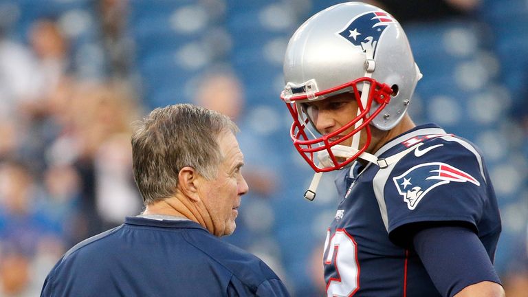 Tom Brady and Partiots coach Bill Belichick 