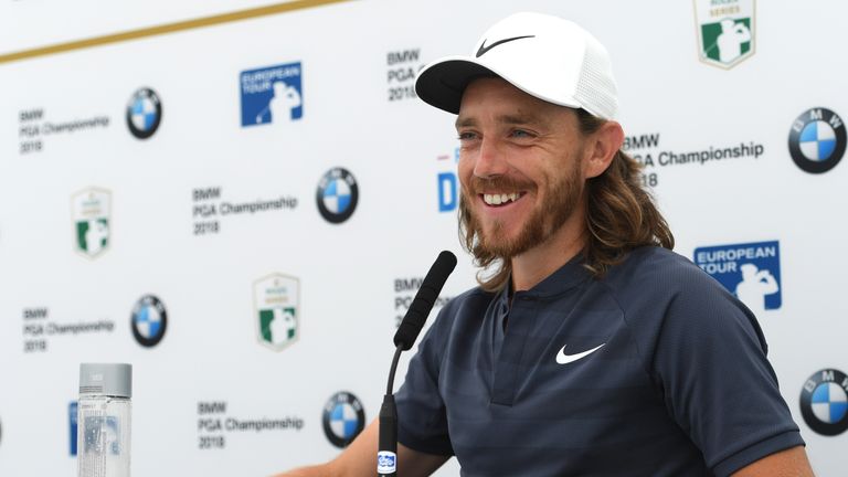  during previews for the BMW PGA Championship at Wentworth on May 22, 2018 in Virginia Water, England.