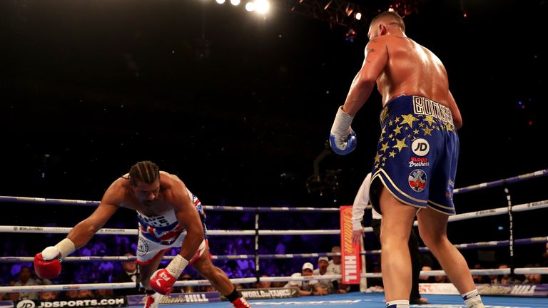  during Heavyweight fight between Tony Bellew and David Haye at The O2 Arena on May 5, 2018 in London, England.