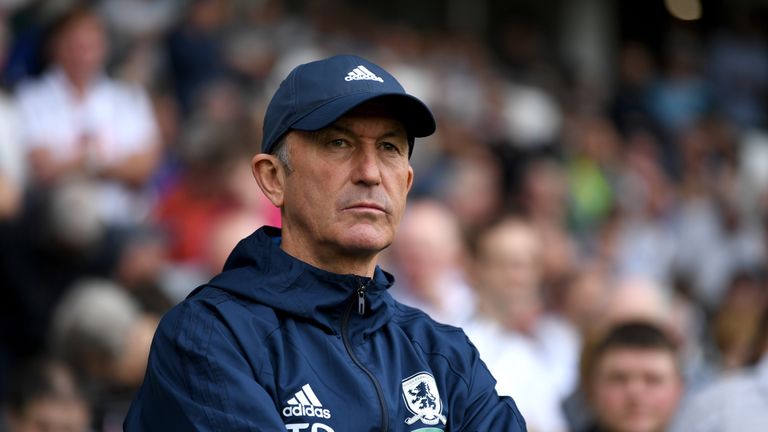 during the Sky Bet Championship match between Derby and Middlesbrough at iPro Stadium on April 21, 2018 in Derby, England.