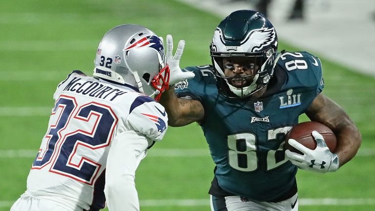 MINNEAPOLIS, MN - FEBUARY 04   during Super Bowl Lll at U.S. Bank Stadium on February 4, 2018 in Minneapolis, Minnesota. The Eagles defeated the Patriots 41-33. (Photo by Jonathan Daniel/Getty Images)