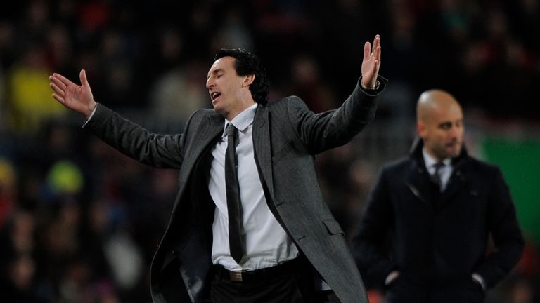 Emery has failed to beat Pep Guardiola in his 10 matches 