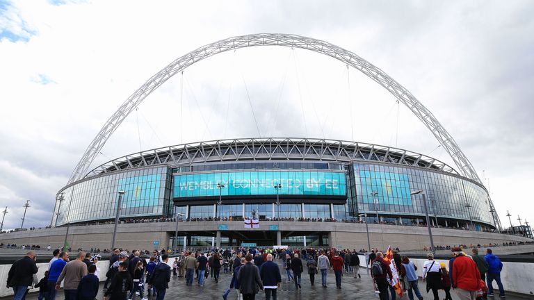 A general view of Wembley Stadium