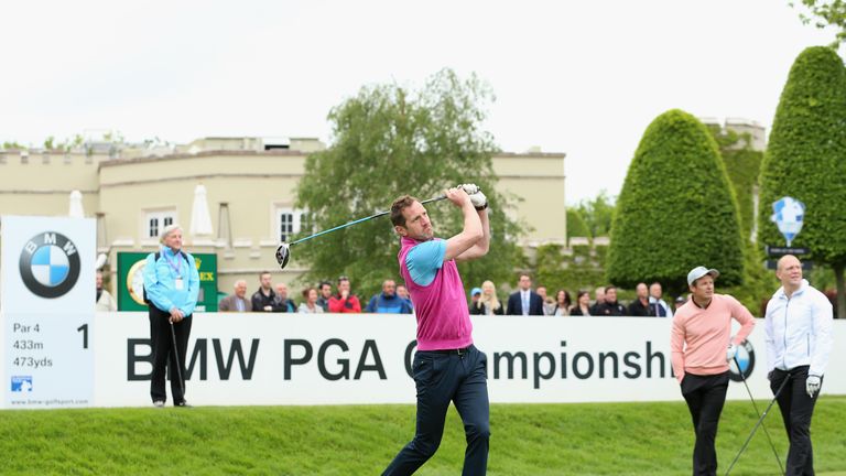 during the Pro-Am prior to the BMW PGA Championship at Wentworth on May 25, 2016 in Virginia Water, England.